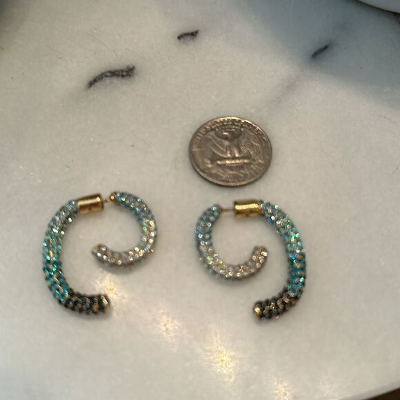DeMarson Water Pavé Luna Convertible Earrings - Picture 4 of 4